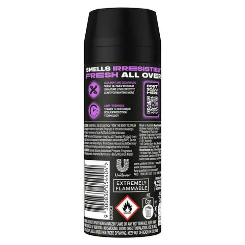 Xịt khử mùi Lynx Deodorant Black Night 165ml 739803
