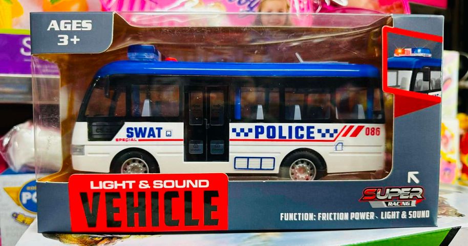 Đồ Chơi Mô Hình Xe Ô Tô Bus Chạy Đà Có Hiệu Ứng Đèn Và Âm Thanh Vui Nhộn 9906