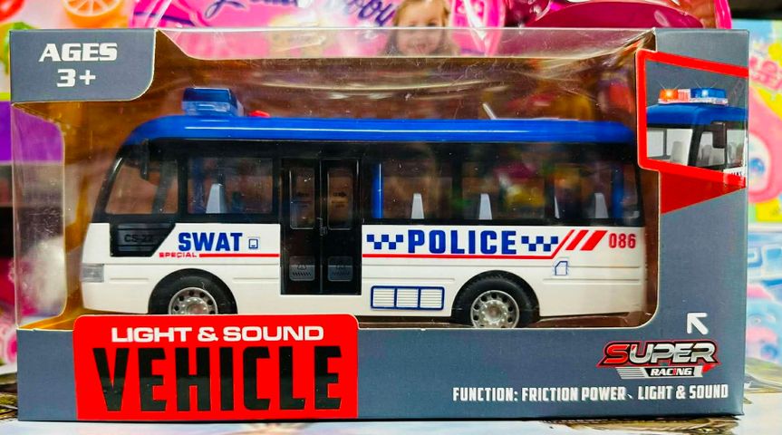 Đồ Chơi Mô Hình Xe Ô Tô Bus Chạy Đà Có Hiệu Ứng Đèn Và Âm Thanh Vui Nhộn 9906