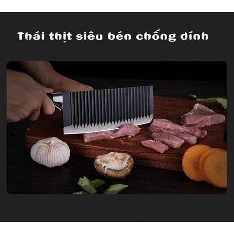 Dao Thái Gợn Sóng Nhà Bếp OK3 ASAKH Bản To (TH418)