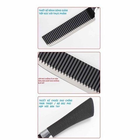 Dao Thái Gợn Sóng Nhà Bếp OK3 ASAKH Bản To (TH418)
