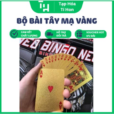 Bộ bài tây mạ vàng cao cấp (TH421)