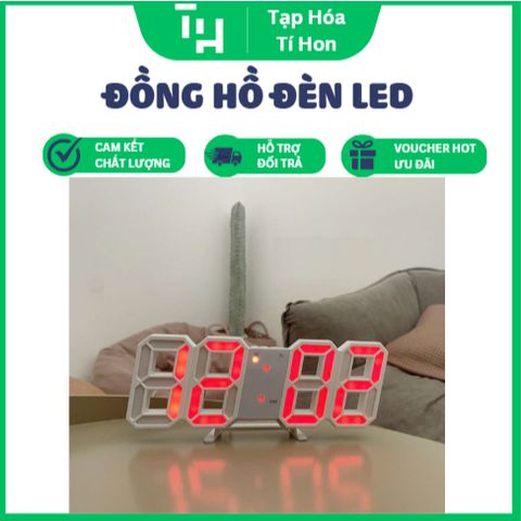 Đồng hồ đèn led để bàn, treo tường (TH422)