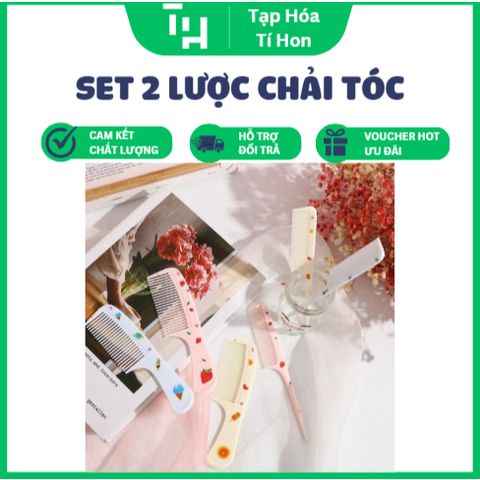 Set 2 lược chải tóc dễ thương (Màu ngẫu nhiên) (TH424)