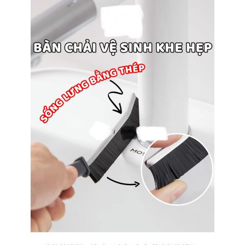 Bàn Chải Vệ Sinh Góc Tường, Khe Hẹp (TH433)