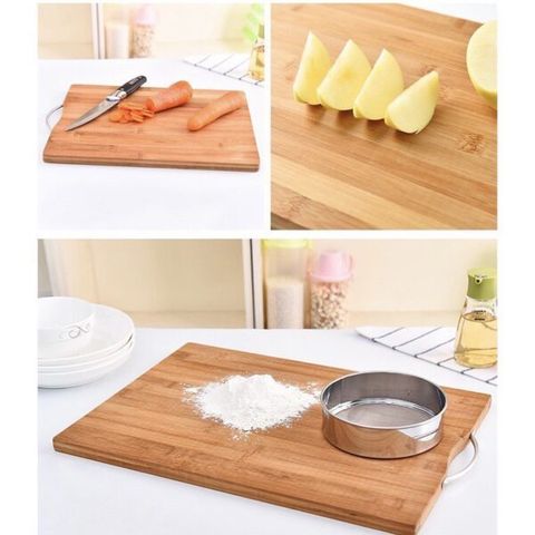 Thớt gỗ tre kháng khuẩn cao cấp Bamboo size to (TH439)