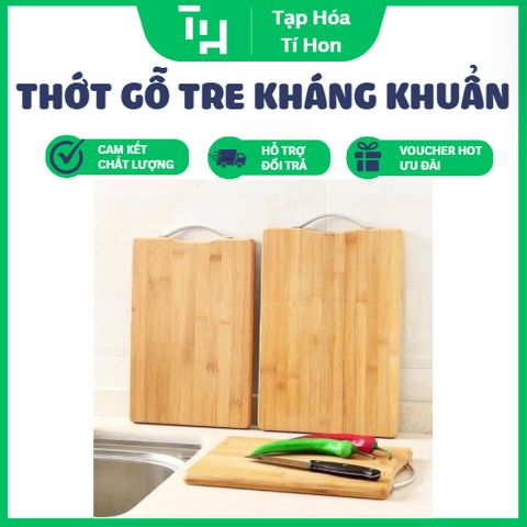 Thớt gỗ tre kháng khuẩn cao cấp Bamboo size to (TH439)