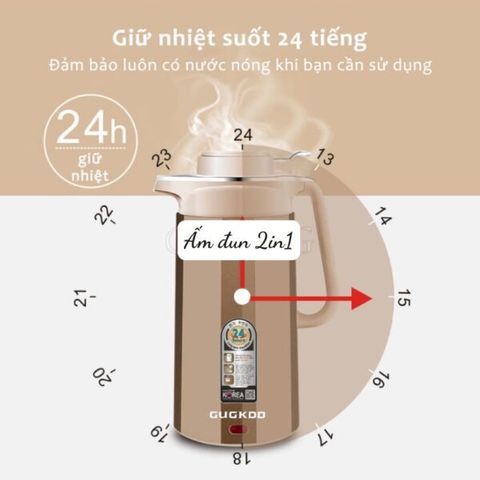 Ấm Đun Siêu Tốc Đa Năng 2in1 (Màu ngẫu nhiên) (TH440)