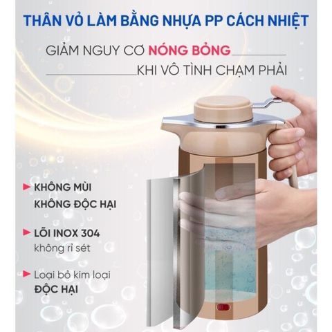 Ấm Đun Siêu Tốc Đa Năng 2in1 (Màu ngẫu nhiên) (TH440)