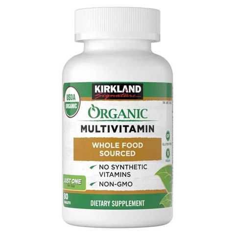 Viên uống vitamin tổng hợp hữu cơ Kirkland Organic Multivitamin 80 viên chính hãng Mỹ