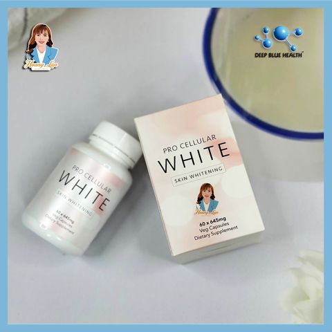 Viên uống trắng da Deep Blue Health Pro Cellular White Skin Whitening 60 viên