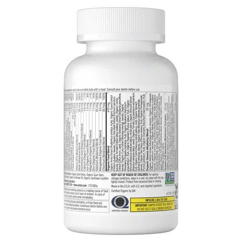 Viên uống vitamin tổng hợp hữu cơ Kirkland Organic Multivitamin 80 viên chính hãng Mỹ 744771