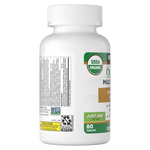 Viên uống vitamin tổng hợp hữu cơ Kirkland Organic Multivitamin 80 viên chính hãng Mỹ 744771