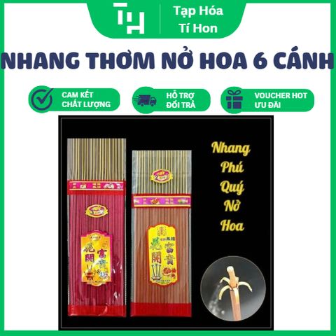 Nhang Thơm Nở Hoa 6 Cánh Phú Quý Tài Lộc Tạo Thành Bông Hoa Khi Đốt (TH447)