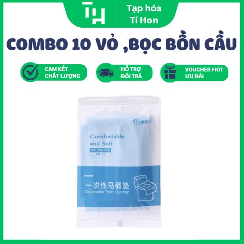 Combo 10 Vỏ Bọc Bồn Cầu Dùng Một Lần (TH453)