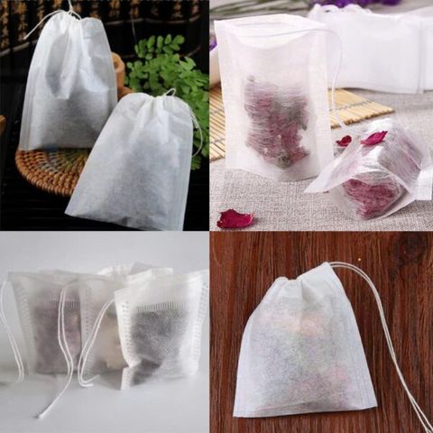 Combo 100 túi lọc đựng trà, gia vị bằng vải (TH459)