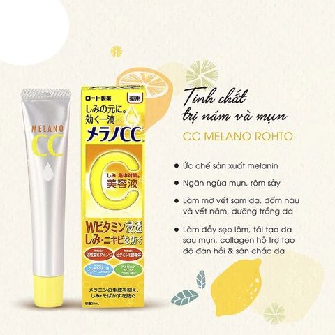 Serum Melano CC Whitening -Tinh chất vitamin C dưỡng trắng da, chống nám