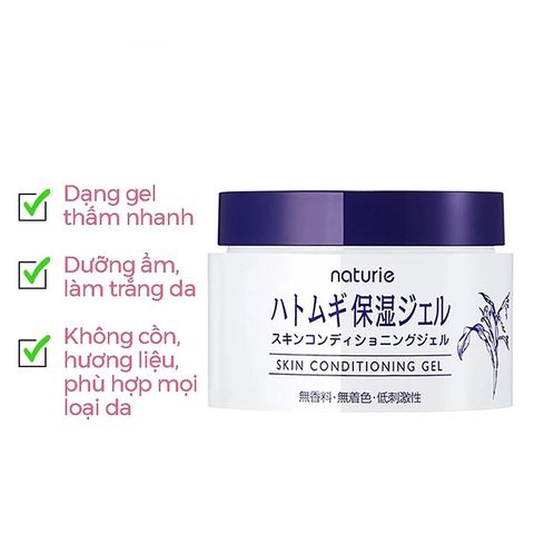 Gel Dưỡng Ẩm Naturie Skin Conditioning Gel Chiết Xuất Hạt Ý Dĩ 180g