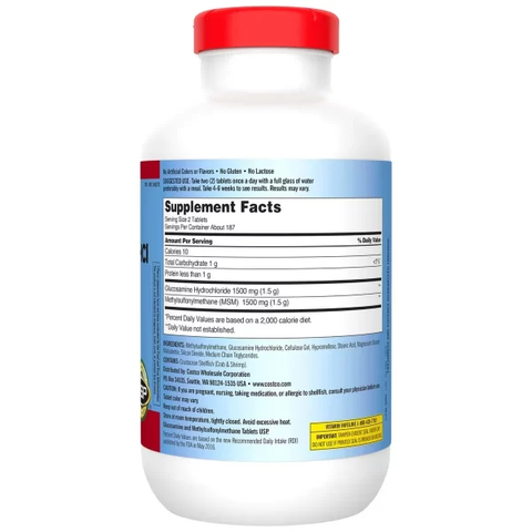 Glucosamine HCL 1500mg & MSM 1500mg Kirkland của Mỹ