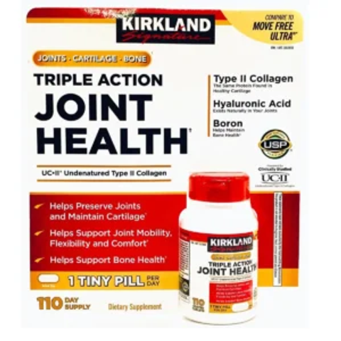 Kirkland Signature Triple Action Joint Health - Hỗ trợ sức khỏe khớp - Tăng cường dịch khớp - Hỗ trợ sức khỏe xương -- Làm chậm quá trình thoái hóa App