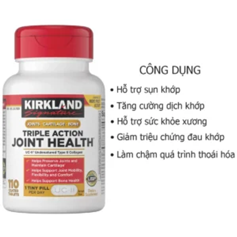 Kirkland Signature Triple Action Joint Health - Hỗ trợ sức khỏe khớp - Tăng cường dịch khớp - Hỗ trợ sức khỏe xương -- Làm chậm quá trình thoái hóa App