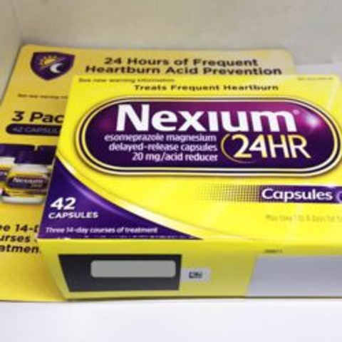 Viên uống cắt cơn đau dạ dày, ợ nóng Nexium 24hr (Vỉ 3 hủ x14 Capsules)