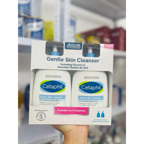 Sữa rửa mặt Cetaphil Gentle Skin Cleanser 591ml x2