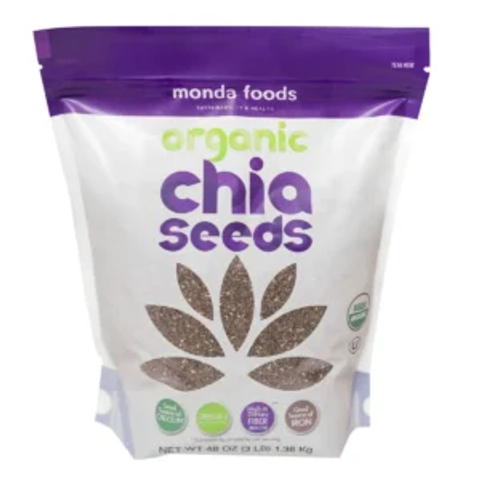 Hạt Chia Seeds Organic Monda Foods 1.36kg của Mỹ 746682