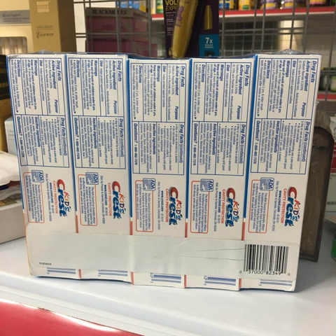 Kem đánh răng trẻ em Kid’s Crest 130g x 5 tuýp