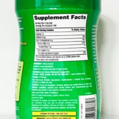 Bột Hòa Tan Bổ Sung Chất Xơ Kirkland Optifiber 760G