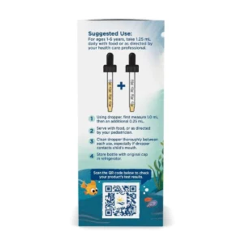 Siro Children's DHA Xtra Nordic Naturals Mỹ dầu cá cao cấp Mỹ - 60ml