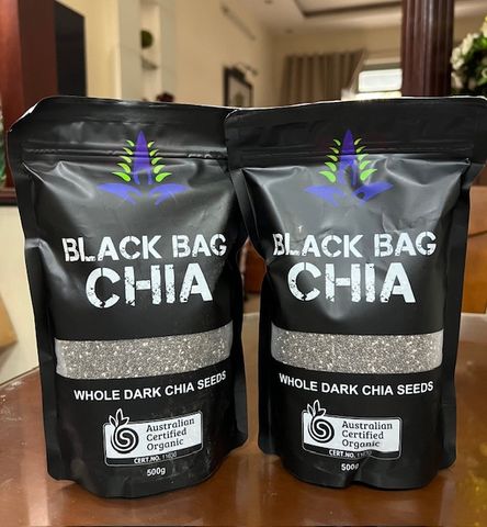 Hạt Chia Black Bag OMD Hữu Cơ 500g - Giúp Giảm Cân, Tăng Cường Sức Khỏe, Chứa Omega 3 và Chất Xơ Cao, Thực Phẩm Bổ Sung Dinh Dưỡng 747159