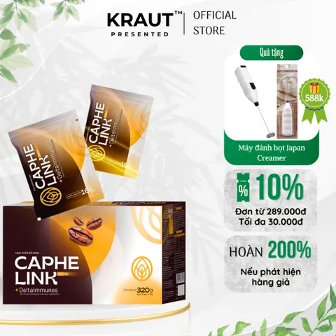[Organic] Cà phê link thảo dược – Hương vị đặc biệt, thơm ngon, không gây say nóng 20 gói hộp 320g