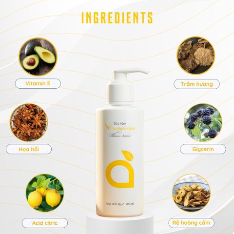 [Organic] Sữa tắm nữ Vnaturecare – Dưỡng ẩm dịu nhẹ, chăm sóc da, không SLS & không paraben 190mL