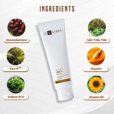 [Organic] Sữa Rửa Mặt Vxebra – Ít bọt, sạch sâu dịu nhẹ, nhẹ nhàng phù hợp mọi loại da 100mL