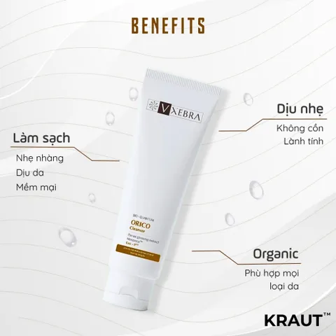[Organic] Sữa Rửa Mặt Vxebra – Ít bọt, sạch sâu dịu nhẹ, nhẹ nhàng phù hợp mọi loại da 100mL