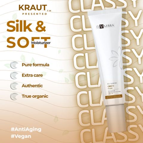 [Organic] Kem dưỡng ẩm Vxebra x50 Pure White Solution ngừa lão hóa sớm, mờ vết nhăn & thấm sâu 50g