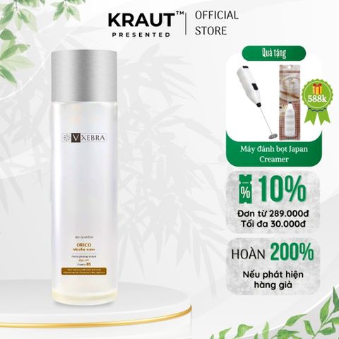 [Organic] Nước tẩy trang Vxebra sạch sâu, dịu nhẹ loại bỏ bụi, tế bào chết, không cồn paraben 180mL
