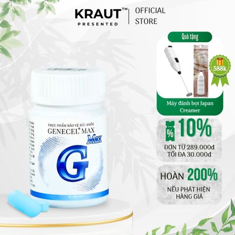 [Premium] Genecel Max: Viên nén hỗ trợ tăng cường miễn dịch, chống oxy hóa & hạn chế lão hóa 30 viên