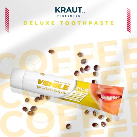 [Organic] Kem đánh răng hương cà phê Vsmile không chứa fluoride, thơm mát & giúp chắc khỏe 150g