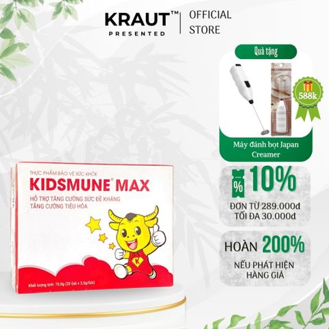 [Organic] Cốm Kidsmune Max - Tiêu hóa tốt, giúp trẻ ăn ngon, miễn dịch khỏe, phát triển tốt 20 gói