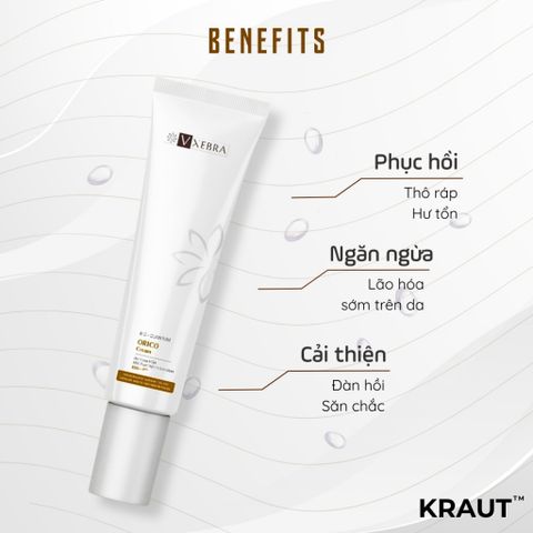 [Organic] Kem dưỡng ẩm Vxebra x50 Pure White Solution ngừa lão hóa sớm, mờ vết nhăn & thấm sâu 50g