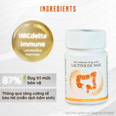 [Organic] Lacttocol Max – Viên uống hỗ trợ tiêu hóa, bảo vệ đại tràng, cân bằng đường ruột 30 viên