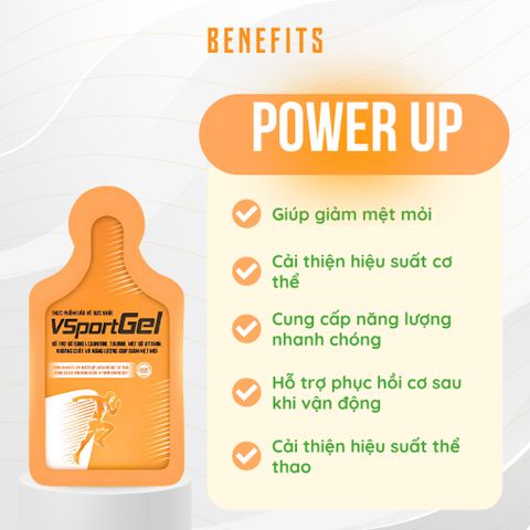 [Organic] Gel năng lượng VsportGel giúp hồi phục nhanh chóng, bổ sung năng lượng & giảm mệt mỏi
