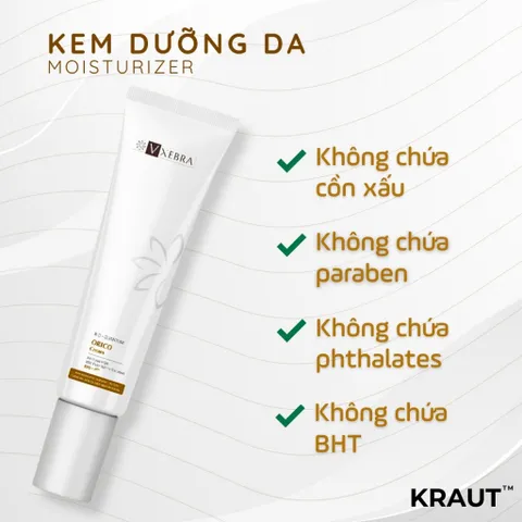 [Organic] Kem Dưỡng Da Vxebra – Thẩm thấu nhanh, cải thiện đàn hồi da & ngừa lão hóa sớm 50g