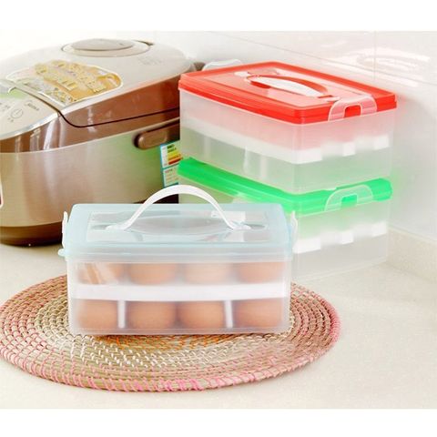 Khay đựng trứng 2 tầng 24 quả (Màu ngẫu nhiên) (TH476)