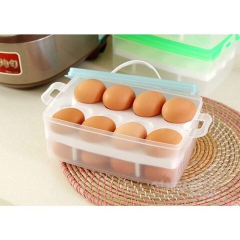 Khay đựng trứng 2 tầng 24 quả (Màu ngẫu nhiên) (TH476)