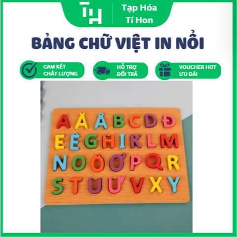 Bảng chữ việt in nổi (TH488)