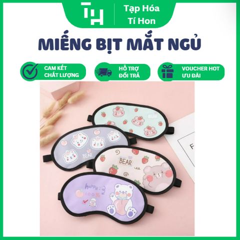 Miếng bịt mắt ngủ không gel nhiều hình dễ thương (Màu ngẫu nhiên) (TH502)