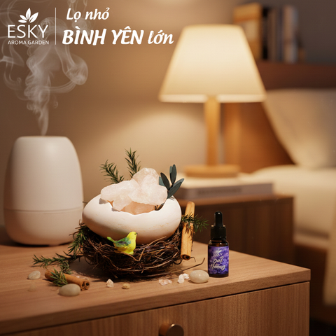 Set Quà Tặng Nam Nữ Tinh Dầu Đá Khuếch Tán Tổ Chim ESKY AROMA GARDEN Quà Tặng Sinh Nhật Noel Tết